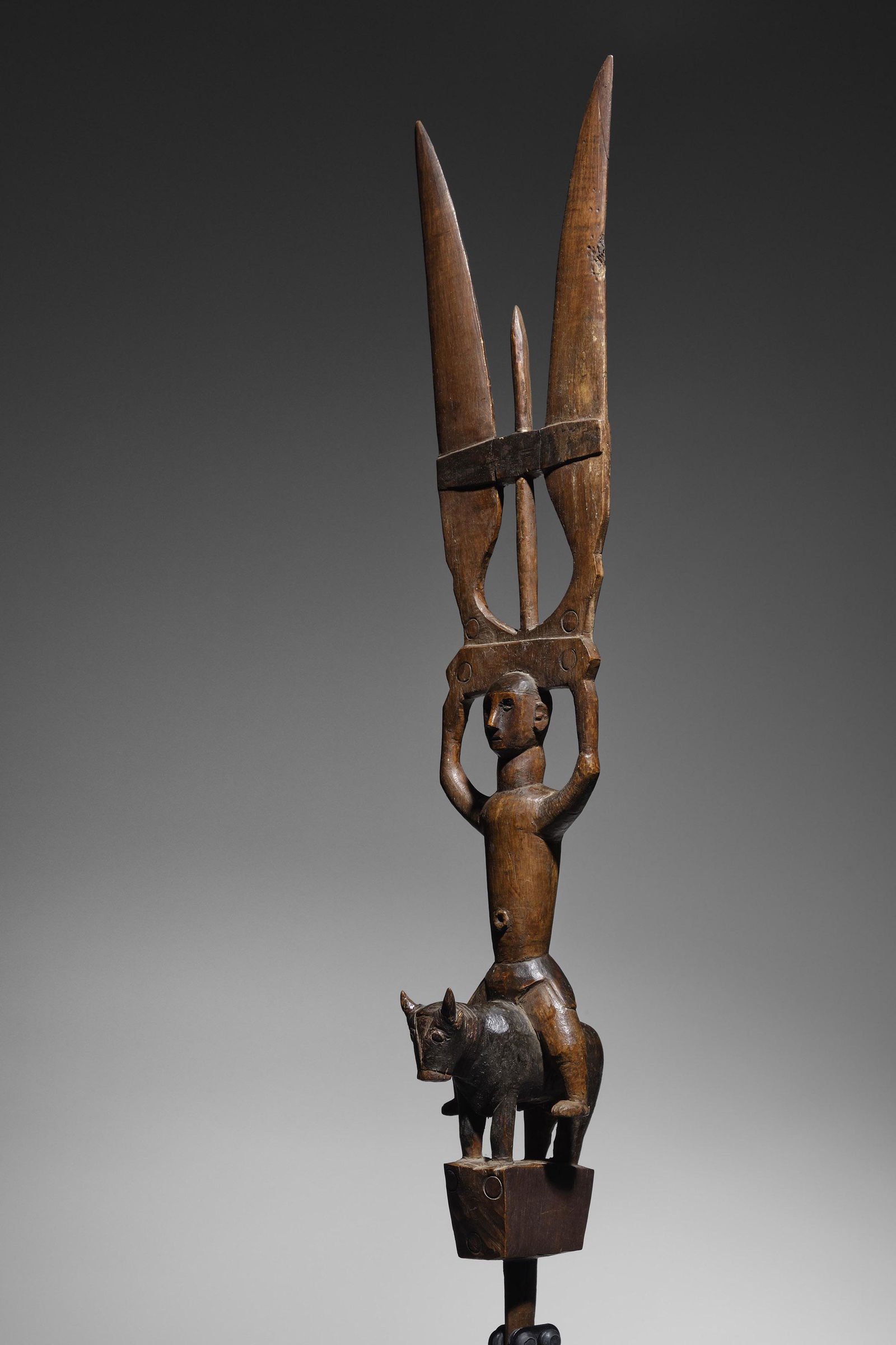 Bidjogo Scepter: Bissagos Islands Wood 78 cm Provenance: Collection of Dr. Henrique Nunes, Alentejo Rui Castro collection, Lisbon