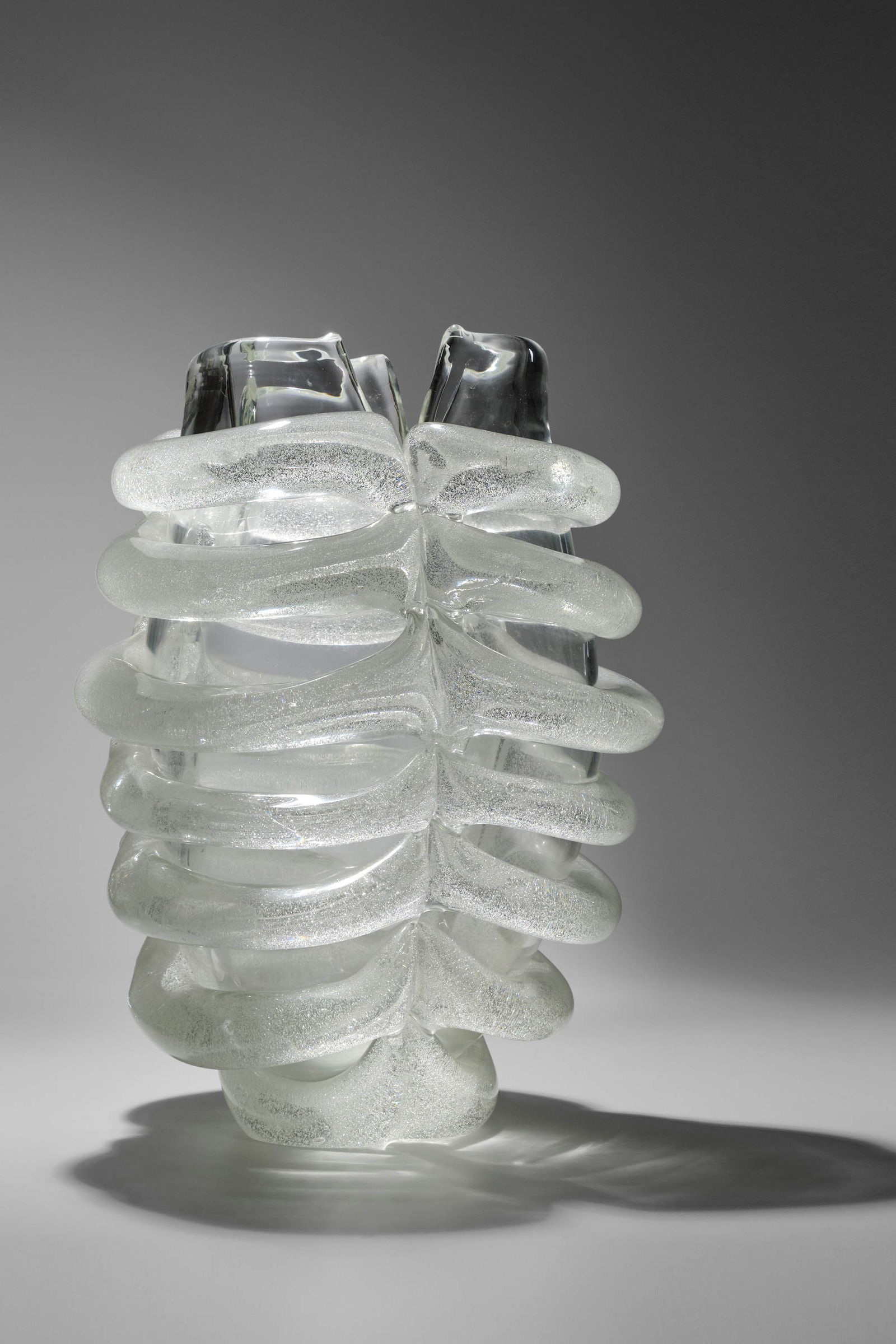 Ritsue Mishima (Japanese, 1962): Waterflower - 2013 Blown glass, 52 cm Signature and date engraved underneath Provenance: Galerie Pierre Marie Giraud, Brussels Unique