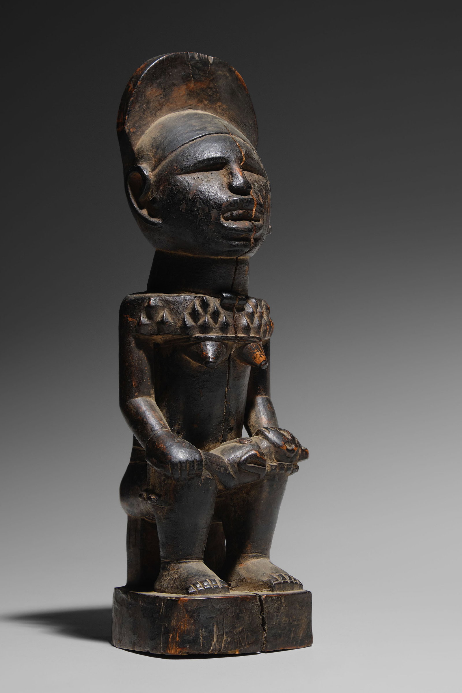 Kongo Maternity: D.R. Congo Wood, 28 cm Provenance: Alex Rafaeli Collection, Jerusalem Exhibited and published: Jerusalem, The National Museum Bezalel, Masks of Primitive peoples from the collection of Dr. Alex Rafael