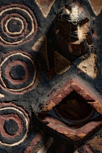 Bwa Butterfly Mask: Burkina FasoWood and pigment, 246 cm Provenance: Acquired in Dossi by Marie-Ange Ciolkowska, late 1950s René Rasmussen, Paris Loudmer et Poulain, Paris, Succession René Rasmussen, 14 December 1979,