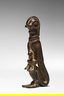 Senufo Figure: Ivory Coast Bronze, 7 cm Provenance: Private collection, Belgium