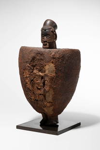 Teke Figure: D.R. Congo Wood, organic and inorganic materials, 27 cm Provenance: Private collection, France (acquired in the 1970s-1980s) Galerie Nicolas Rolland, Paris (2020) Galerie Lucas Ratton,