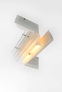 Christophe Gevers (Belgian, 1928 - 2007): Light Fixture - c.1970 Plexiglas and steel, 120 x 120 x 35,5 cm Provenance: Private collection, Everberg Published: Jean-Pierre Gabriel, Christophe Gevers, Brussels, 2024,