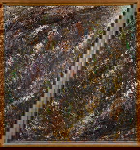 Michel Frère (Belgian, 1961 - 1999: Untitled - 1991 Oil on canvas, 175 x 162 cmInitialed and dated on verso Provenance: Private collection, Belgium