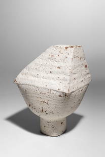 Matthias Kaiser (Austrian): Cracked Slip Roof Vase Glazed ceramic, 38 cm Unique Provenance: Acquired directly from the artist (2015) Private collection, Belgium
