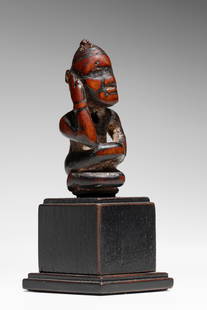 Bakongo Whistle: D.R. Congo Wood, 8 cm Provenance: Private collection, Germany Didier Claes Gallery, Brussels Private collection, Belgium