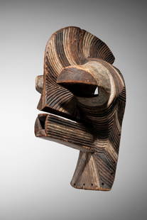 Songye Mask: D.R. Congo Wood and pigment 62 cm Provenance: Didier Claes Gallery, Brussels Private collection, Belgium