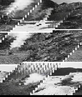 David Nash (British, 1945): Stoves - 1979-1987, 1998 6 black and white photographs17,5 x 22,5 cm / 33 x 37 cm (incl. mount) each Edited by Galerij S65, Aalst, and the artist in April 1998In an edition of 20 and five artist's pro