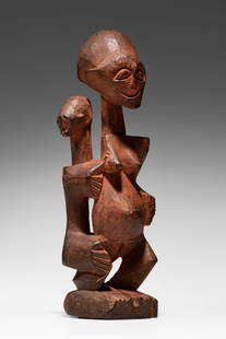 Songye Maternity: D.R. Congo Wood, 26 cm Provenance: Karel Plasmans Collection, Belgium Thence by descent