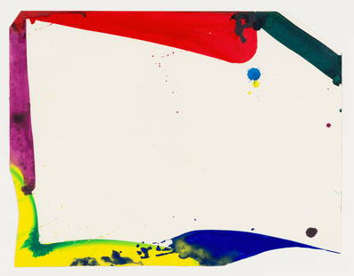 Sam Francis (American, 1923-1994): Untitled, SF 64-548 - 1964 Acrylic and gouache on paper (cut-out shapes) 313 x 407 mm Signed, dated, and inscribed on verso: Sam Francis, 1964, Los Angeles C-2960 Provenance: Collection of the