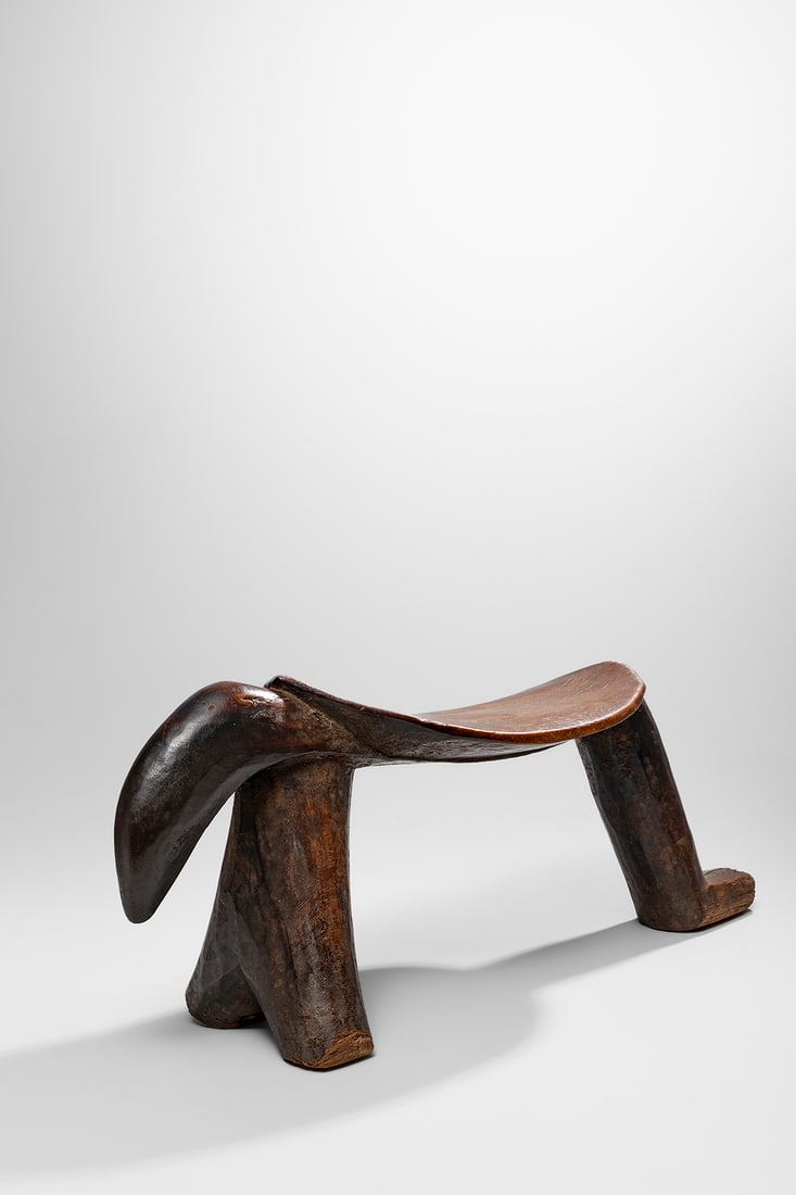 Lobi Stool: Burkina Faso Wood 74 cm Provenance: Private collection, Belgium