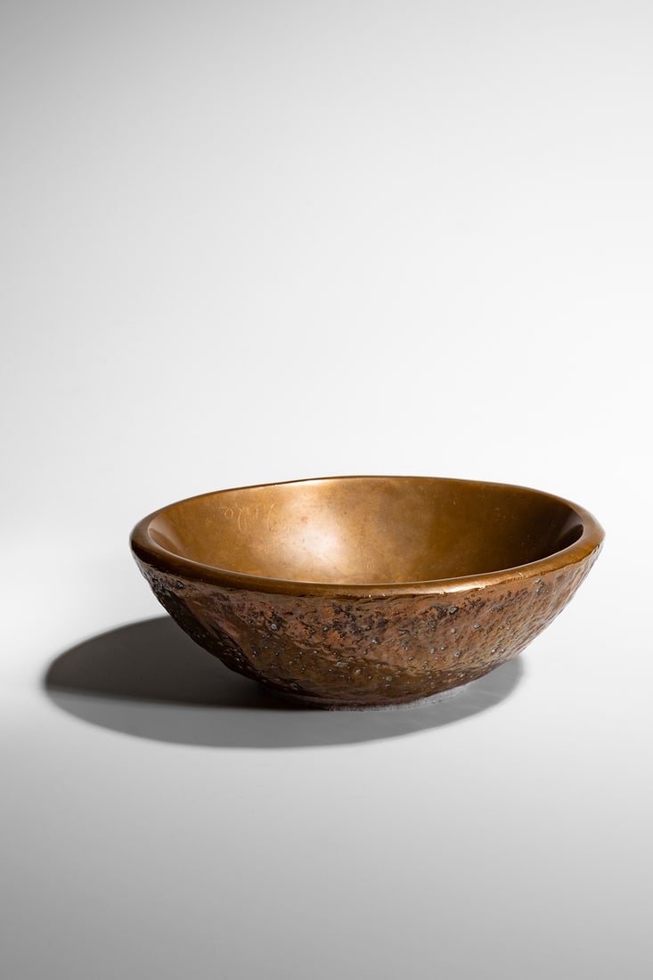 Ado Chale (Belgian, 1928-2025): Bowl Bronze 5 x 14 x 16 cm Signed inside the bowl