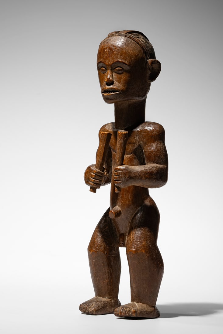 Fang Figure: Gabon Wood 36,5 cm Provenance: Private collection, Belgium