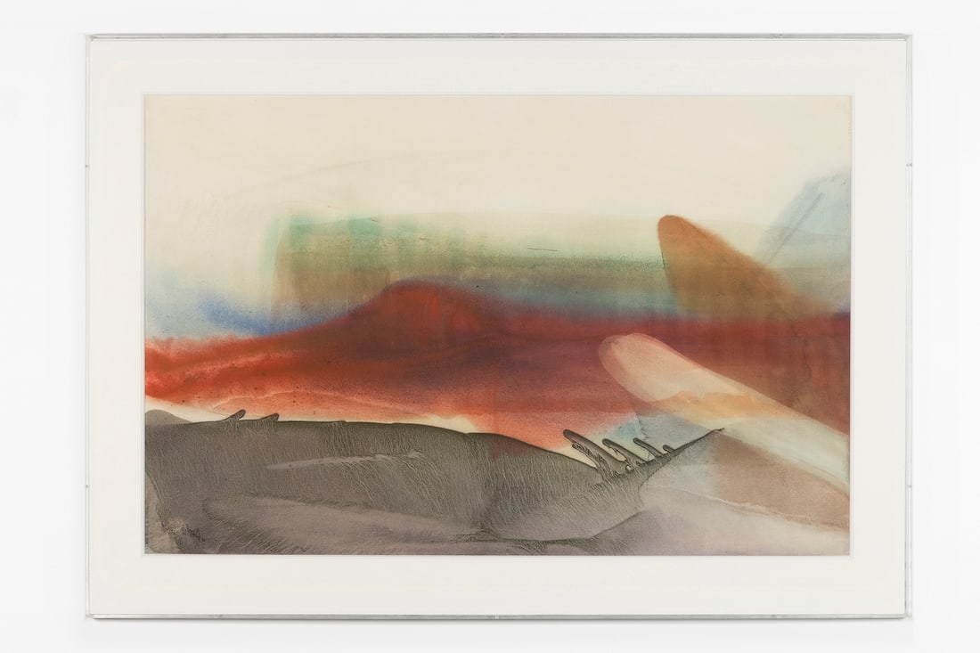 Pol Mara (Belgian, 1920-1998): L'Automne en Vaucluse – 1961 [Autumn in the Vaucluse] Watercolor on paper 88 x 125 cm Signed and dated lower left Provenance: Private collection, Antwerp Exhibited: Geel,