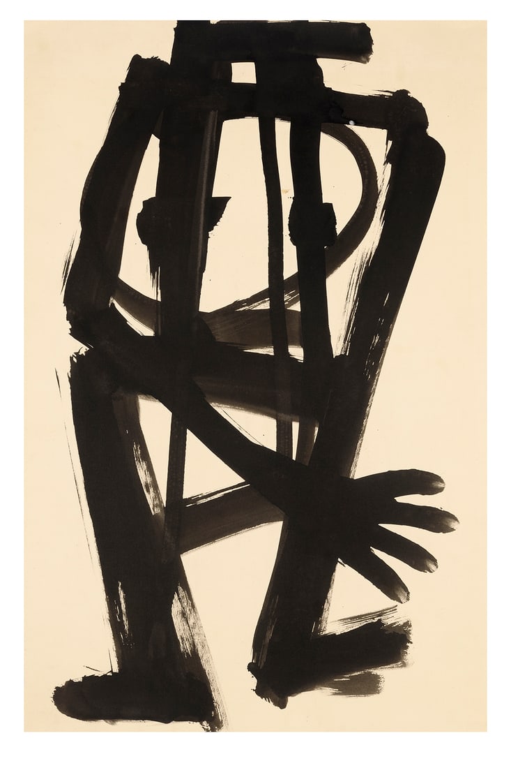 Antoine Mortier (Belgian, 1908-1999): Untitled India ink on paper 58 x 38 cm Provenance: Private collection, Antwerp