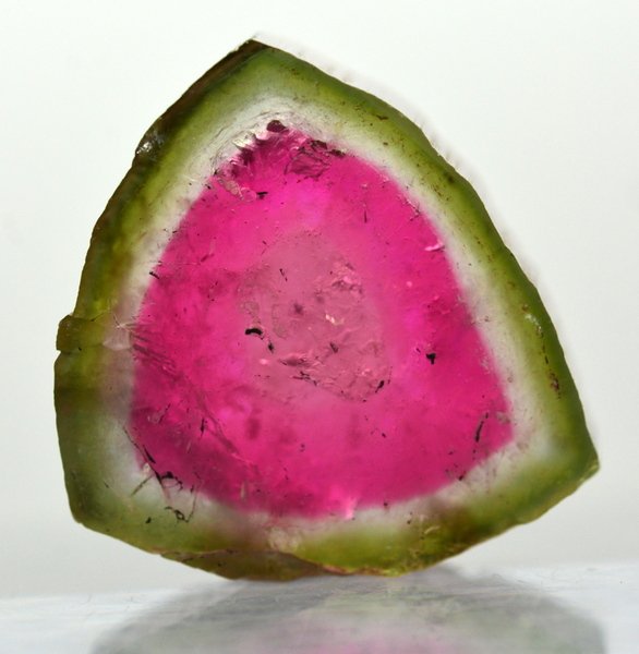 11.6 Carats Beautiful Watermelon Tourmaline Slice (1 of 4)