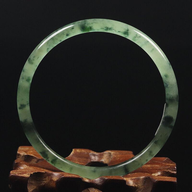 Chinese natural green jade bangle (1 of 12)