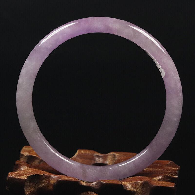 Chinese natural lavender jade bangle (1 of 12)