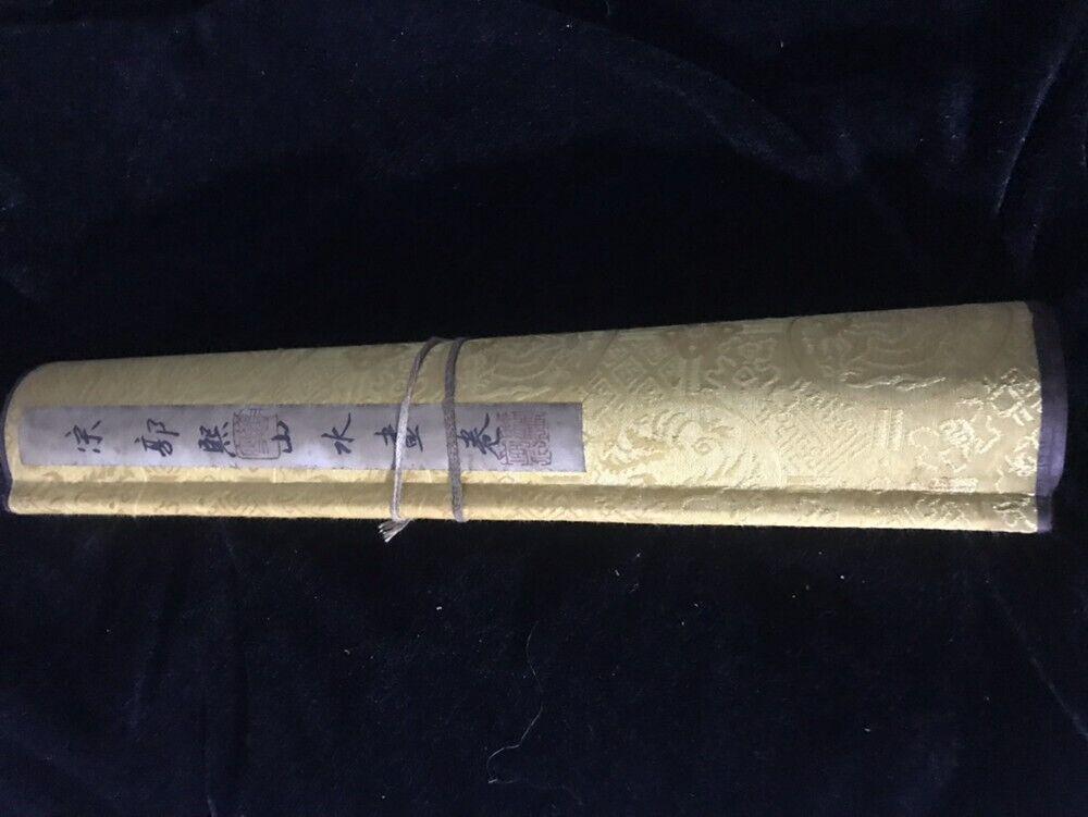 Chinese scroll painting: Size: Height 36 cm - Width 367 cm Materials: ink color and paper Time Period: Song dynasty Manufactured by: Guo Xi Origin: China Guo Xi was a Chinese landscape painter from Henan Province who lived du
