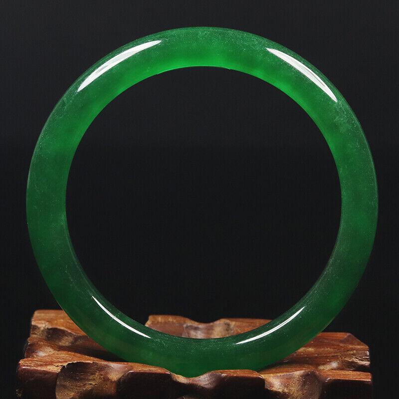 Chinese natural green jade bangle (1 of 12)
