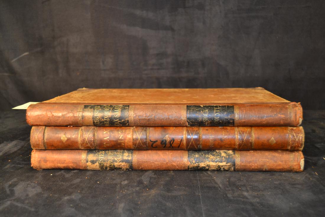 3 Volumes Sioux County Register of sales c. 1860 (1 of 3)