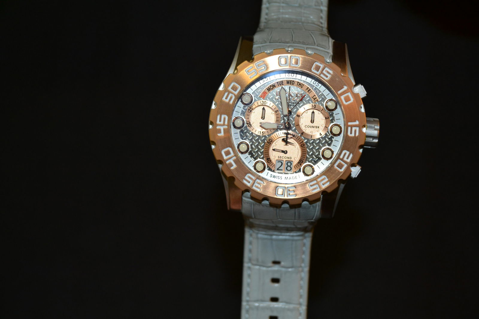 Invicta Reserve Stainless Steel Men's Watch Model 12483: Invicta Reserve Stainless Steel Men's Watch Model 12483, watch is running, lightly worn, scratch free face