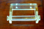 Lucite Toilet Tissue Holder