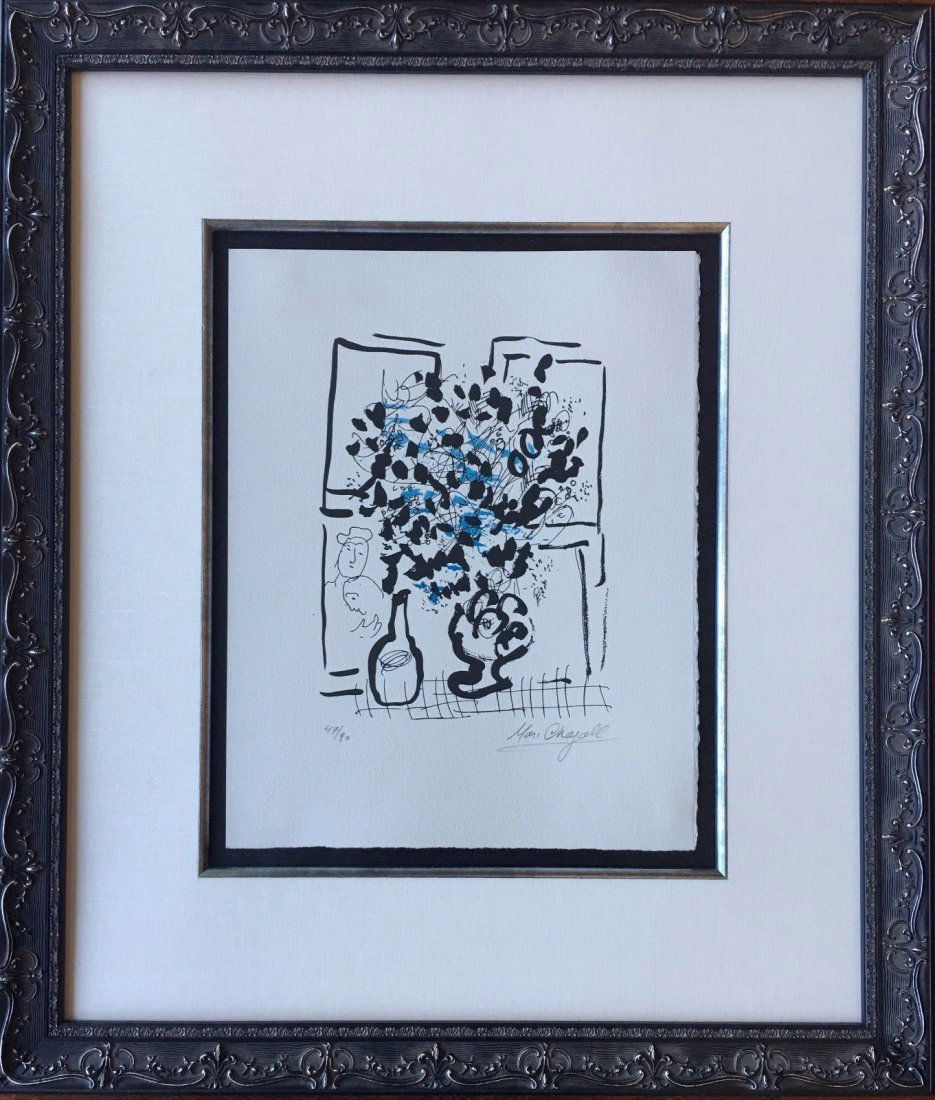 Marc Chagall - Black and Blue Bouquet (1 of 7)