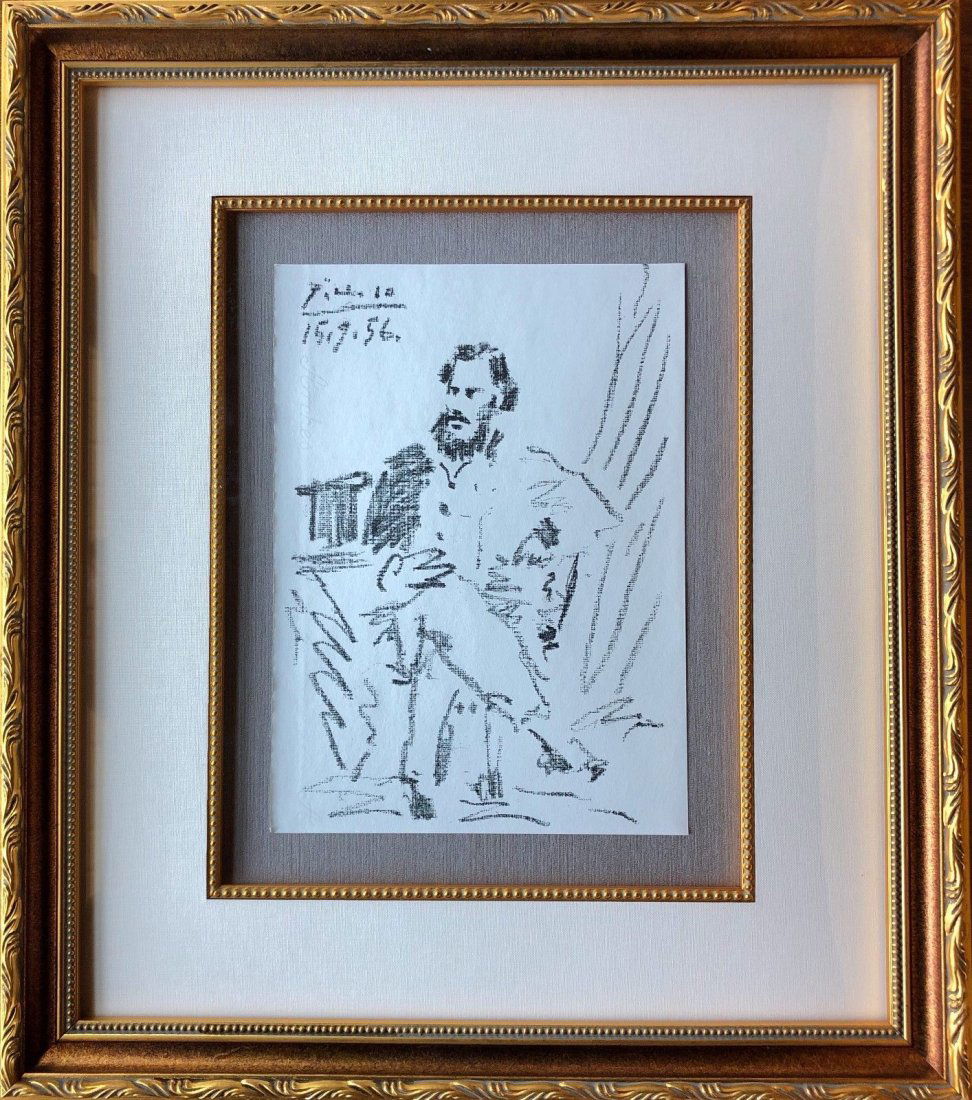 Pablo Picasso - Portrait de Leon Tolstoi (1 of 4)
