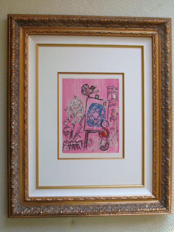 Marc Chagall - Poems Woodcut - "Si mon soleil': Marc Chagall"Si mon soleil" / "If my sun"Limited Edition Original Woodcut, Signed in the plate, 1968From Cramer book No. 74: Poemes, Plate 6approx. 30 x 25 cm image size, approx. 39 x 30 cm paper size