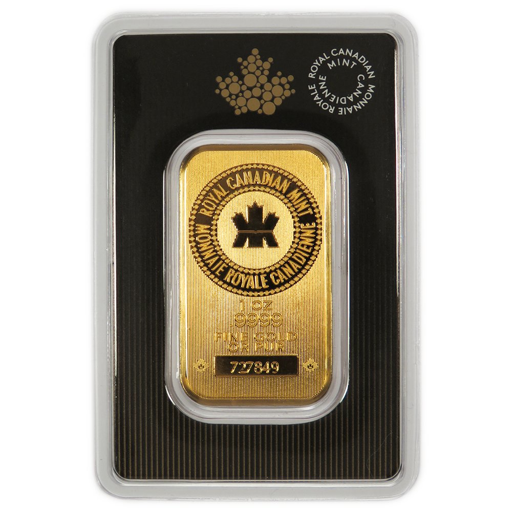 1 oz RCM Royal Canadian Mint Gold Bar .9999 (1 of 2)