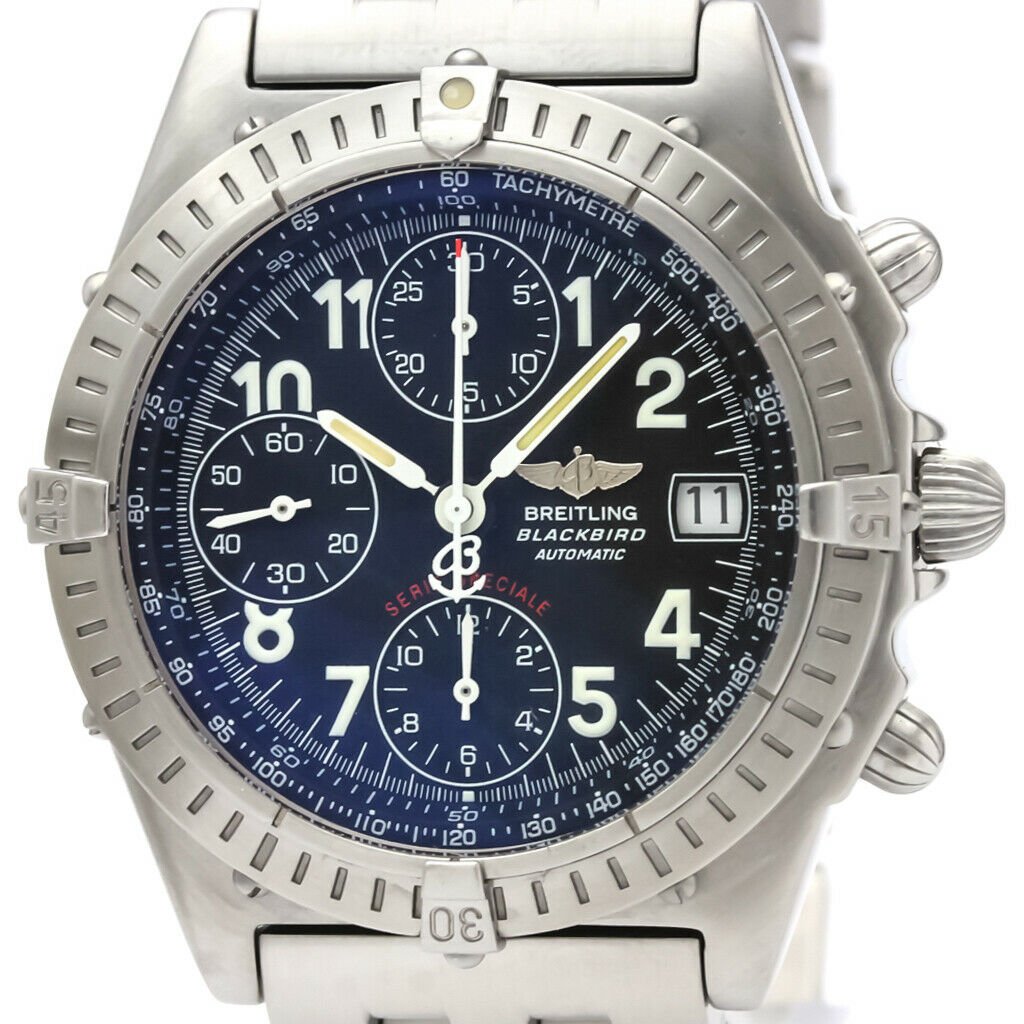 BREITLING Chronomat Black Bird Steel Watch (1 of 4)