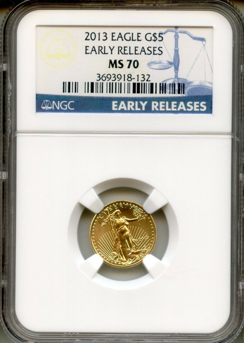 $5 1/10th Oz Gold Eagle (1 of 2)