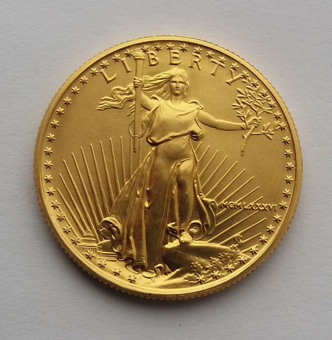 Half Ounce $25 Eagle Gold Coin (1 of 2)