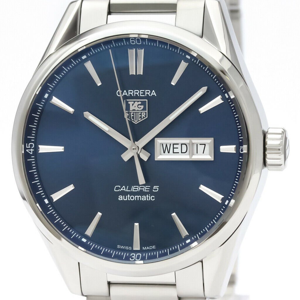 TAG HEUER Carrera Calibre 5 Day Date WAR201E BF342567 (1 of 5)