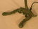 278: Bronze Desk Lamp Signed Steuben Shade - 3
