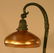 278: Bronze Desk Lamp Signed Steuben Shade - 4