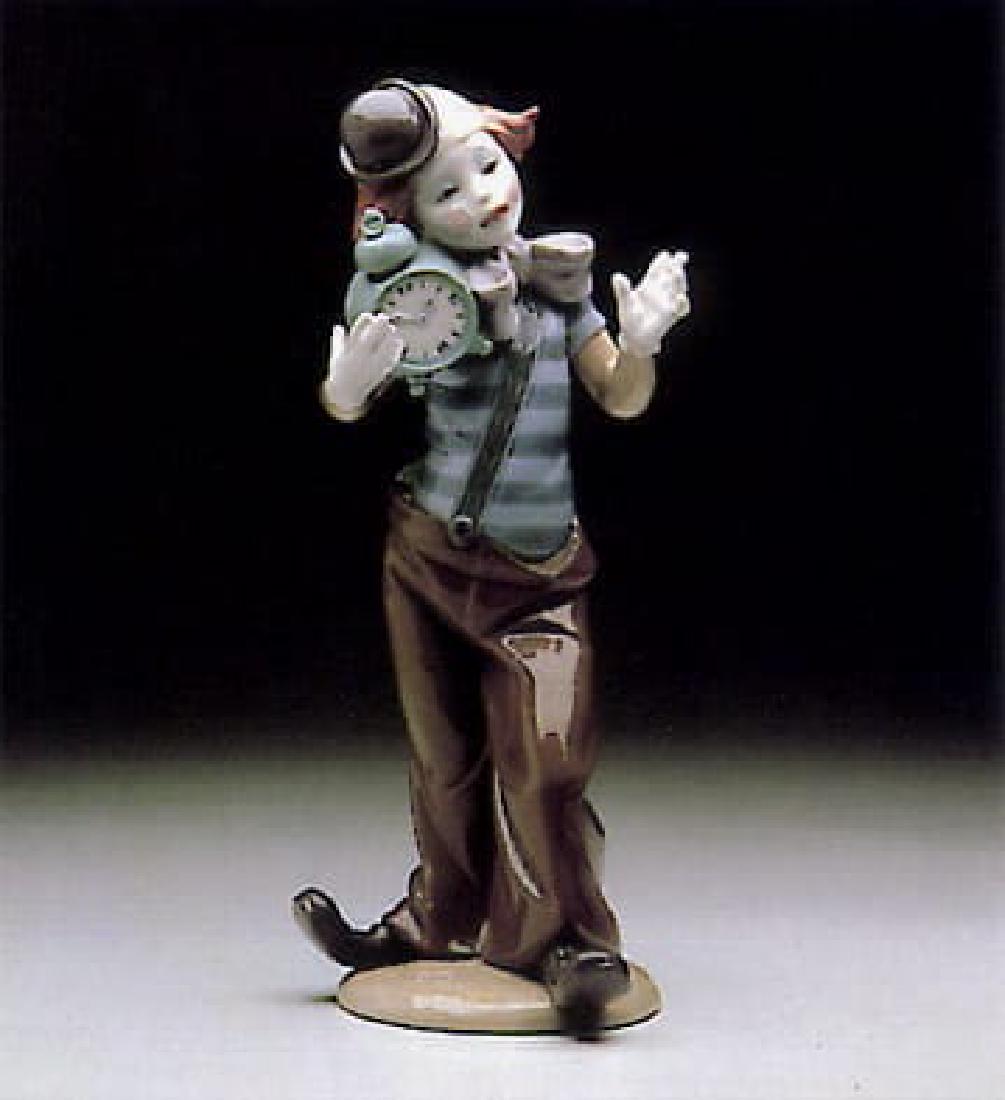 LLADRO "CLOWN WITH ALARM CLOCK" #5056 (1 of 1)