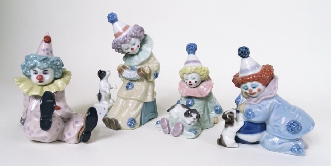 Rare Set Of (3) Lladro Clowns #5279 #5278 #5277