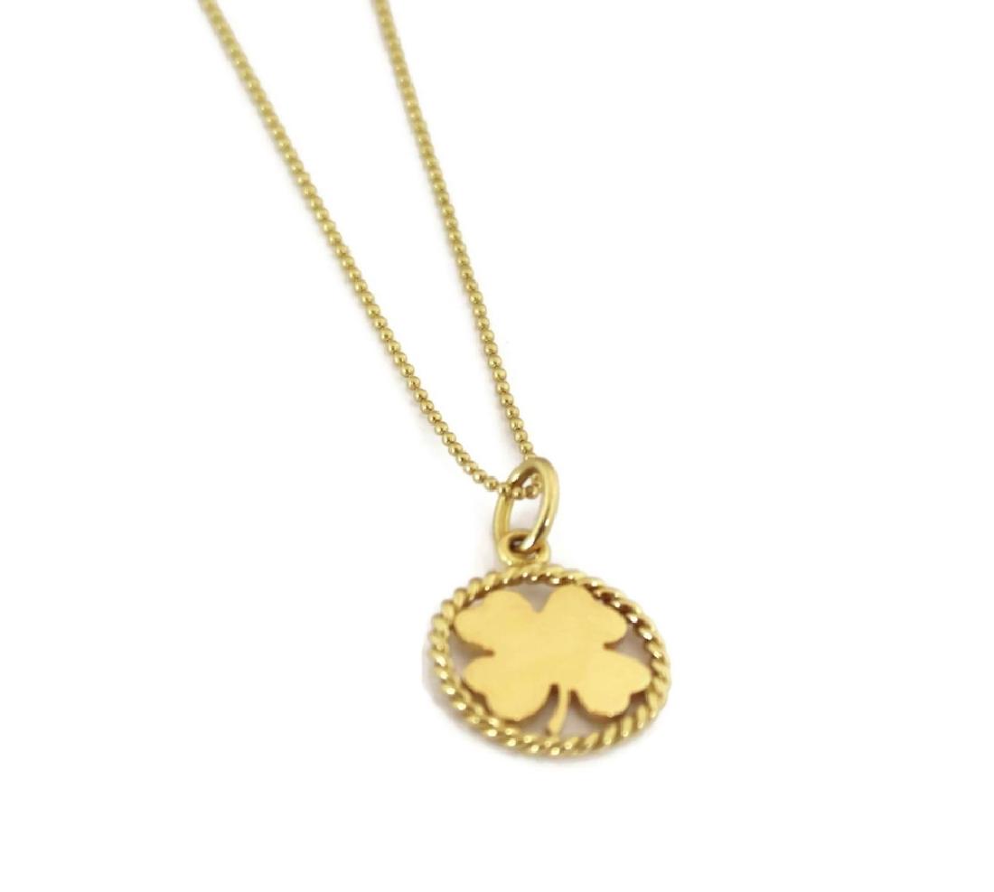 Four leaf clover necklace tiffany deals