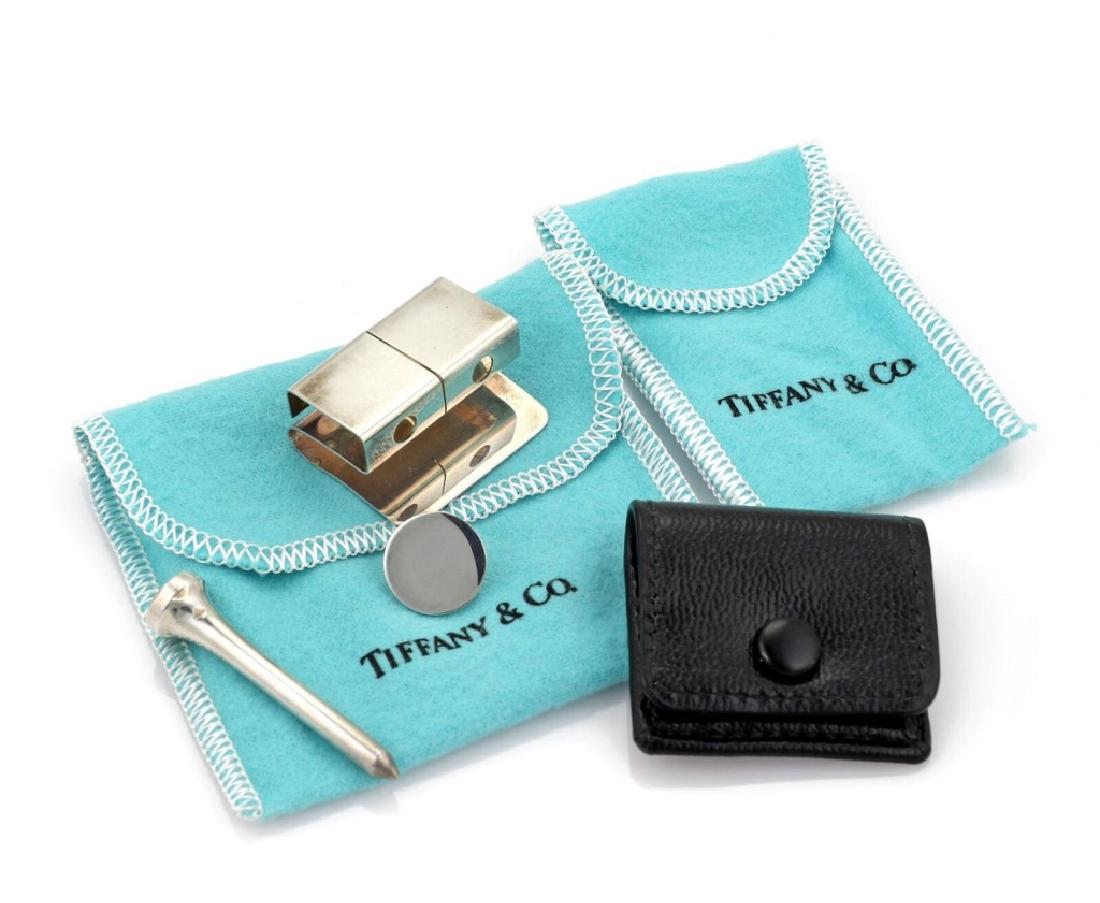 Tiffany & Co Golf Tee Ball Marker Storage Box Case: Vintage Tiffany & Co. Sterling Golf Tee Ball Marker Storage Box w/Case & Pouch This is an authentic Tee ball marker from Tiffany & Co. Crafted from sterling silver, the marker comes with a sterling si