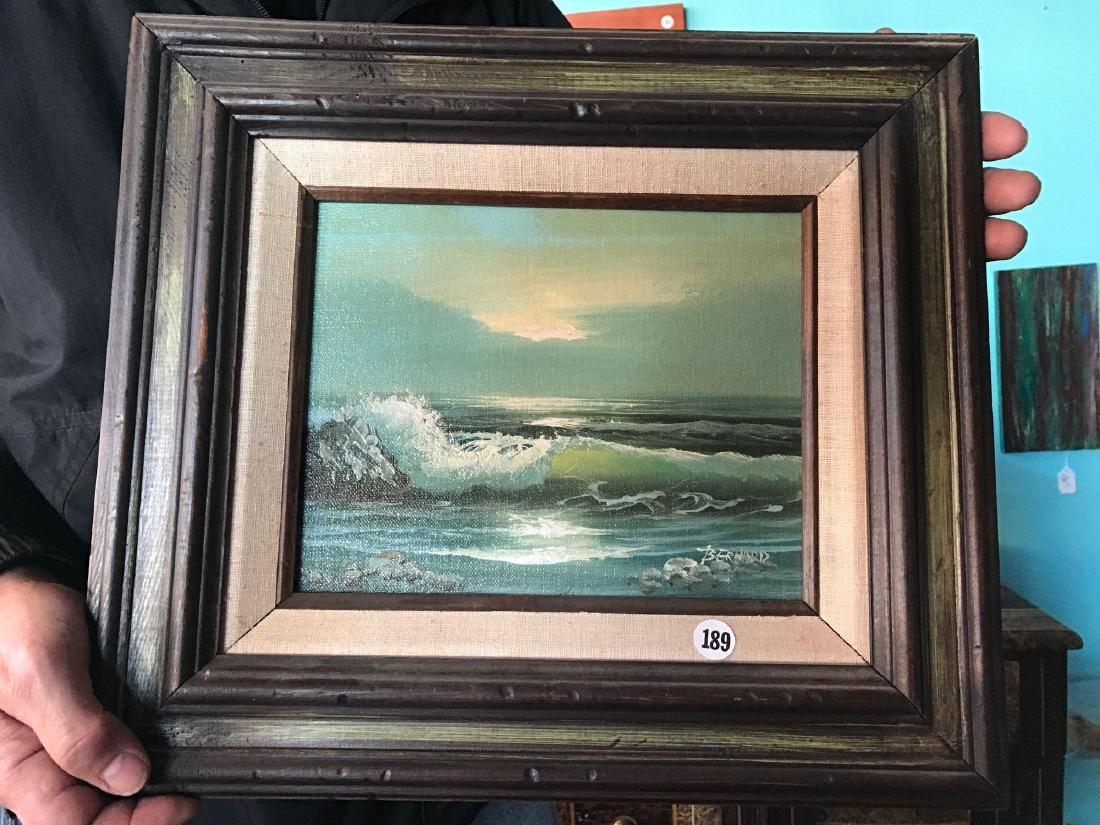 Sea painting- Bernard. Approx 16 1/2"x 14: Sea painting- Bernard. Approx 16 1/2"x 14 1/2"with frame