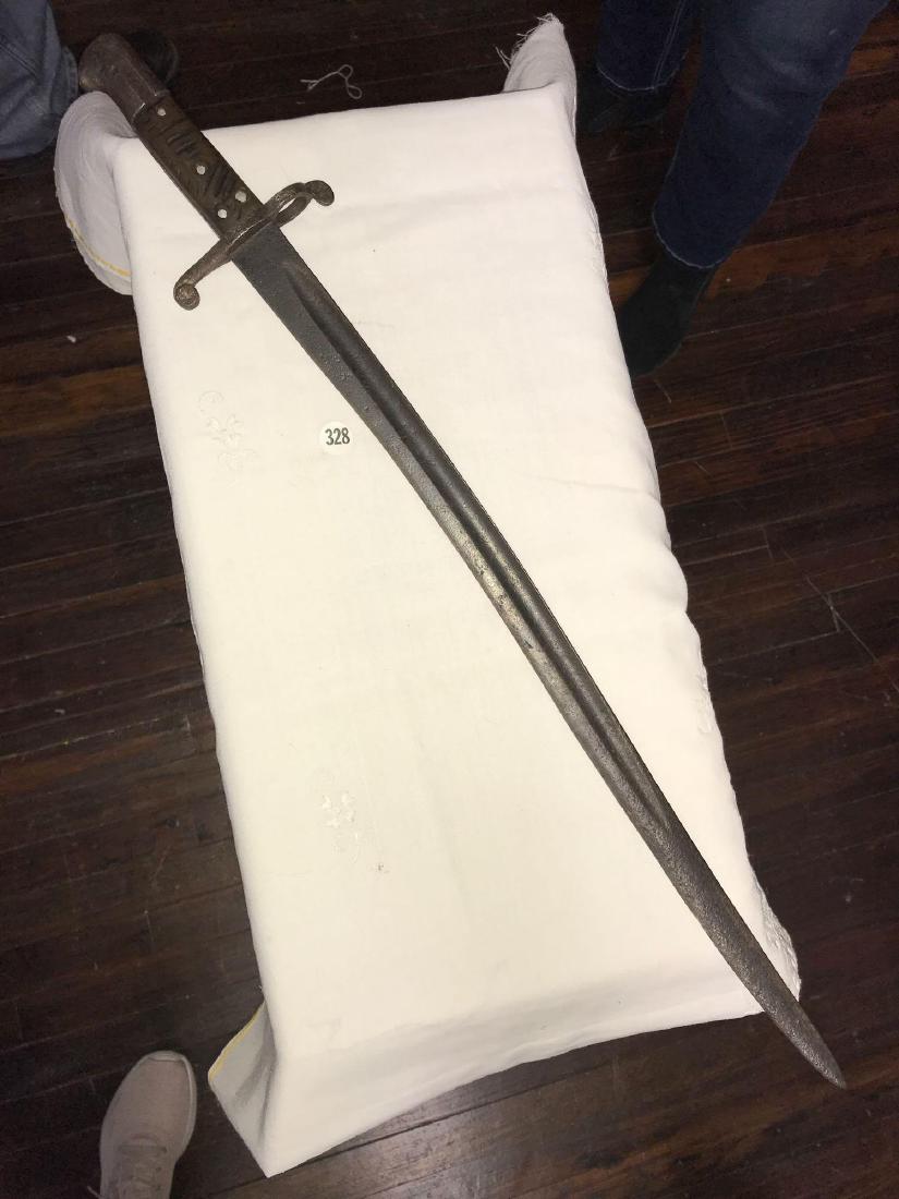 British Enfield Sword Bayonet used by Union and: British Enfield Sword Bayonet used by Union and Confederate soldiers during the Civil War (grip had been replaced)