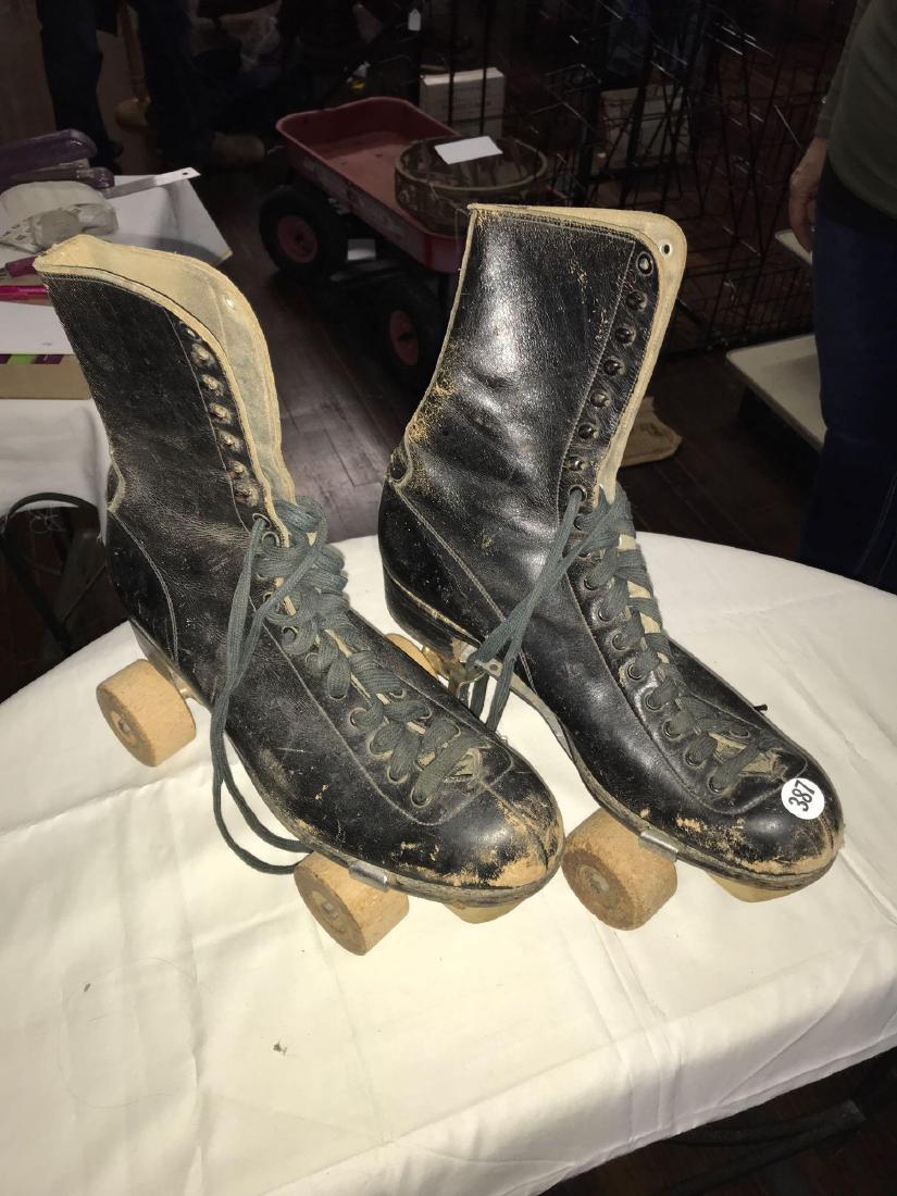 Vintage roller skates with removable boots 1920s
