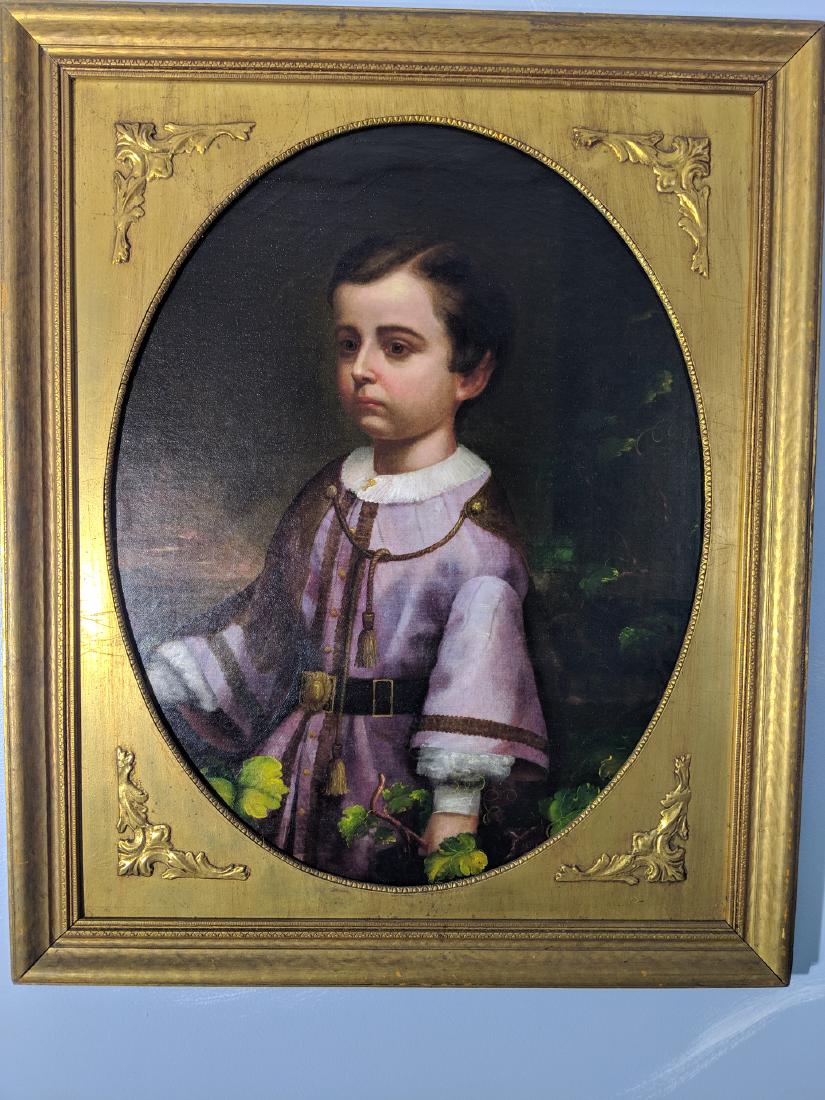 Antique Oil Painting Portrait of Royal Child Boy (1 of 7)