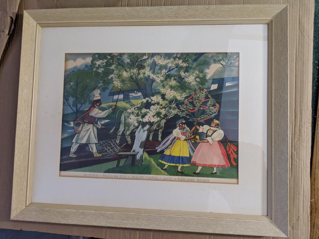 Set 4 Zofia Stryjenska Four Seasons Prints Polish Folk (1 of 8)