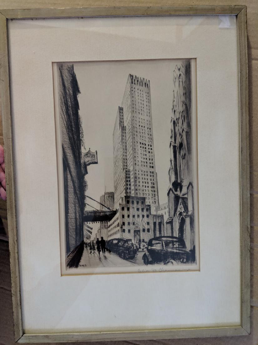 Elias Mandel Grossman NY Skyscraper City Etching (1 of 7)
