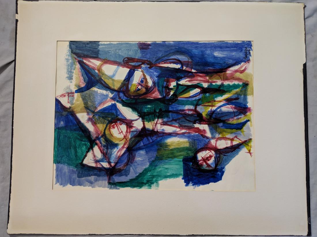 Rosemary Zwick Trapeze Artists Oil Painting on Paper (1 of 10)