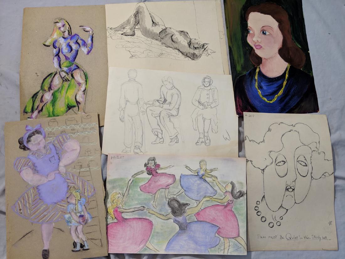 Lot 17 Rosemary Zwick Art Student People Figure Studies (1 of 5)