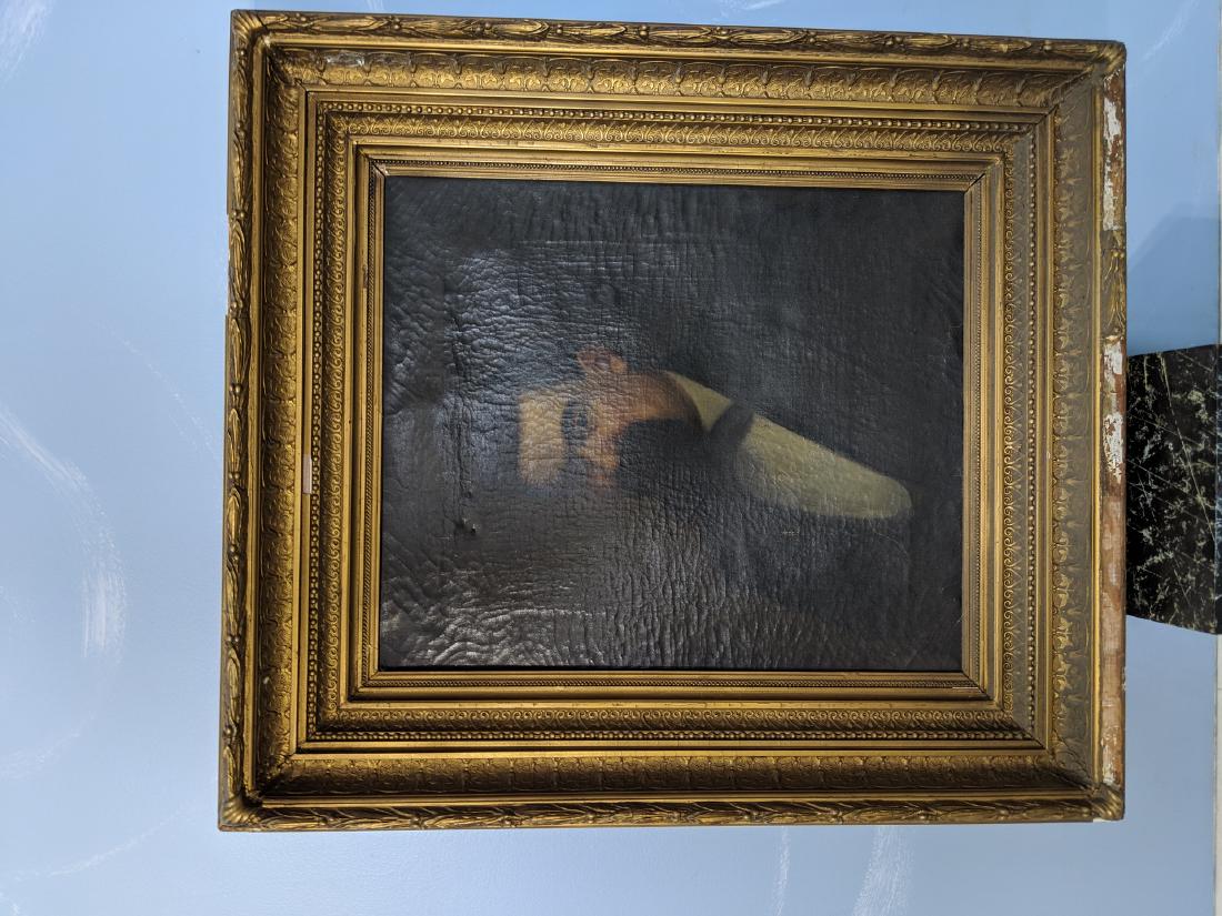 Antique Large Signed Portrait of Man Oil Painting (1 of 7)